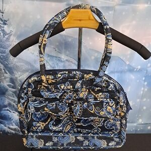 Vera Bradley Blue and Yellow Paisley Shoulder Bag